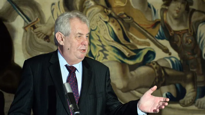 Prezident Miloš Zeman na tiskové konferenci k vývoji o vyjednávání vlády