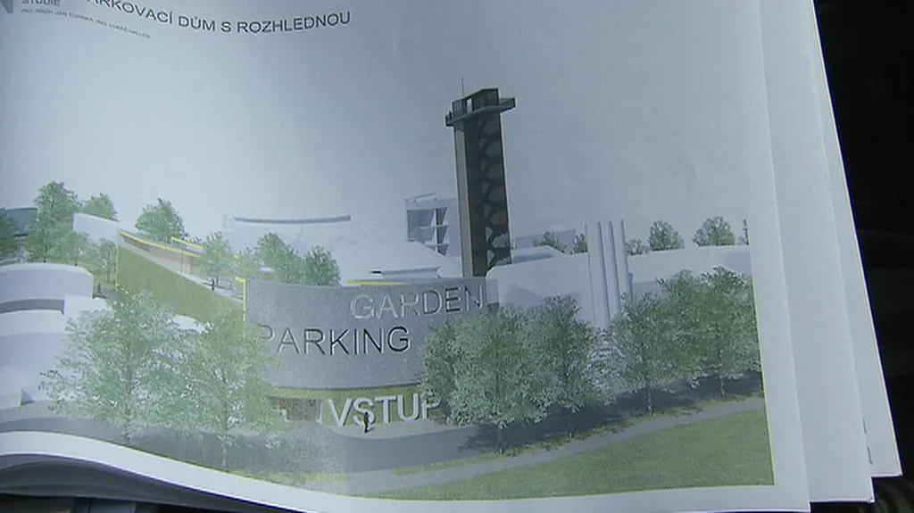 Projekt kladenského parkoviště s rozhlednou