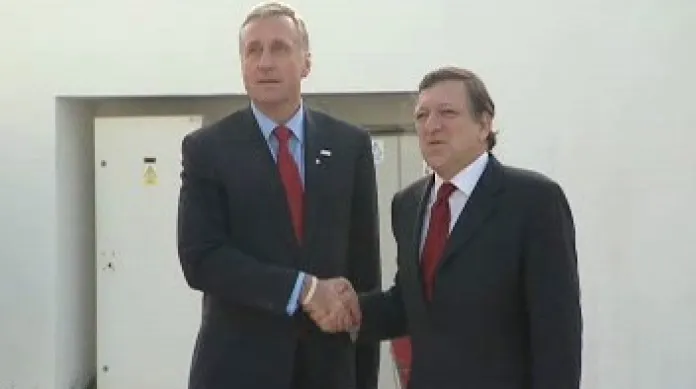 Barroso a Topolánek