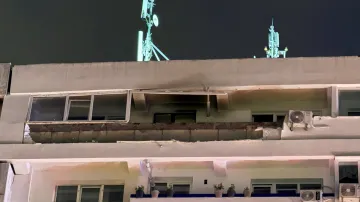 Budova poničená explozí dronu v rezidenční zóně města Galac