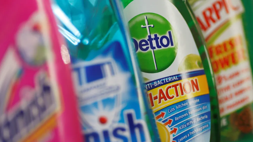 Značky spadající pod společnost Reckitt Benckiser