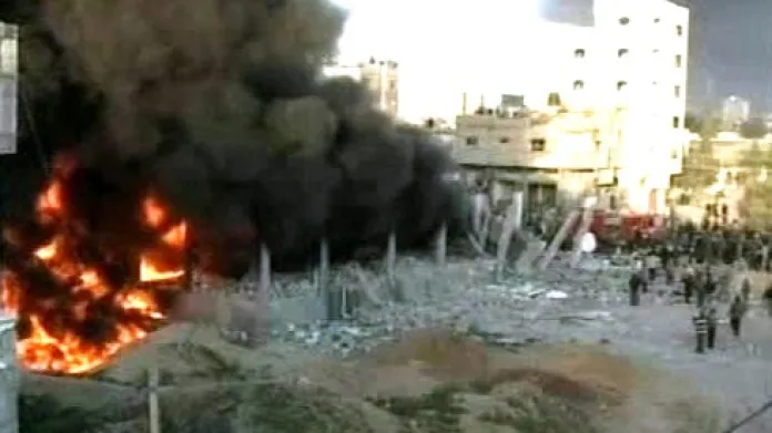 Výbuch v pásmu Gazy