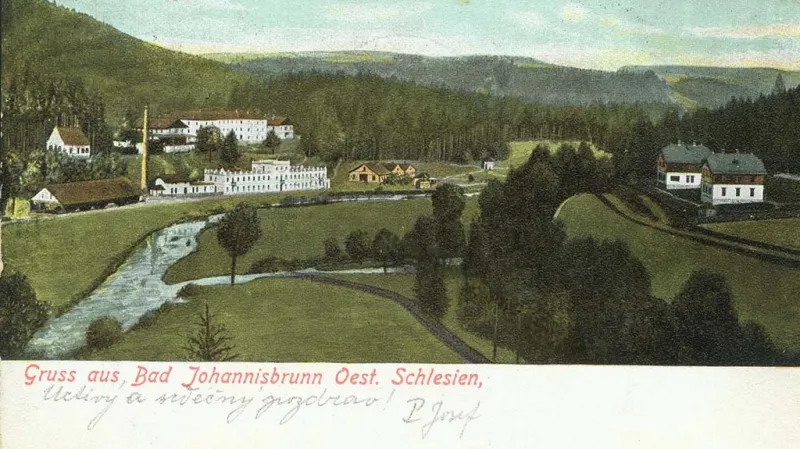 Jánské Koupele na dobové fotografii