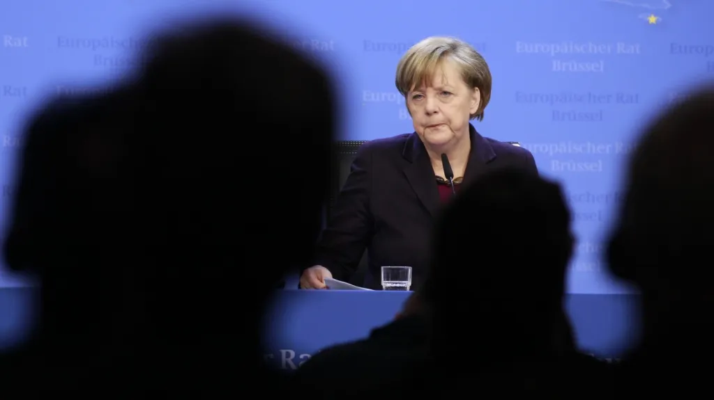 Angela Merkelová na summitu EU