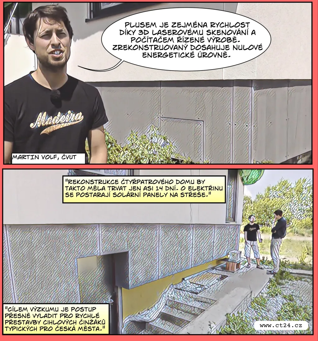 Komiks: Energeticky soběstačné domy