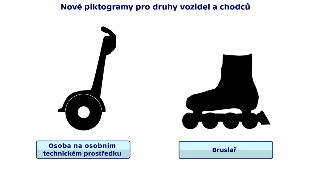 Nové symboly na dopravních značkách