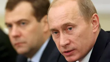 Dmitrij Medvěděv a Vladimir Putin