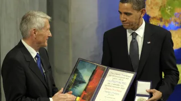 Barack Obama dostal Nobelovu cenu míru v roce 2009