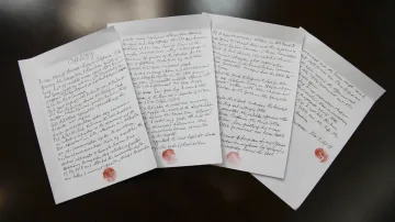 Dopis Merrilla Newmana, který Korea vydává za jeho doznání