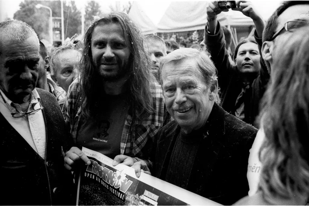 Karel Schwarzenberg, Václav Havel, Martin Věchet na festivalu Trutnov