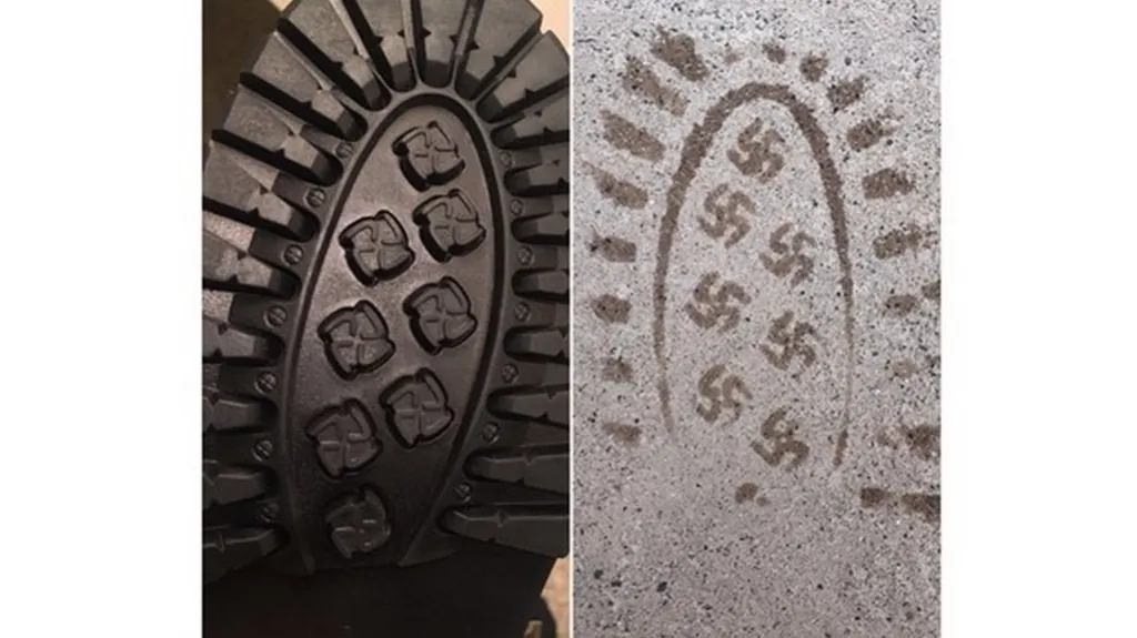 Boty, které dělají hákové kříže