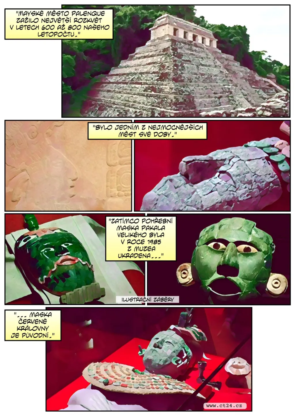 Historické město Palenque v Mexiku chystá novou atrakci. Zrekonstruovalo hrobku mayské Červené královny