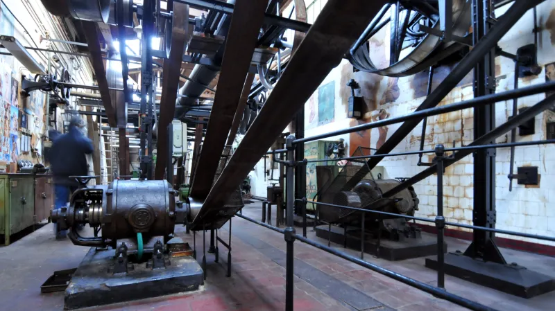 Výrobní hala v Explosii - snímek z roku 2009