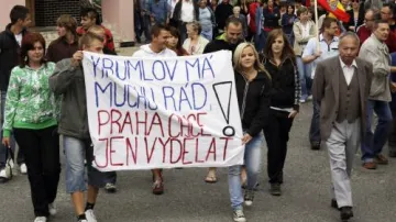 Protest proti stěhování epoje