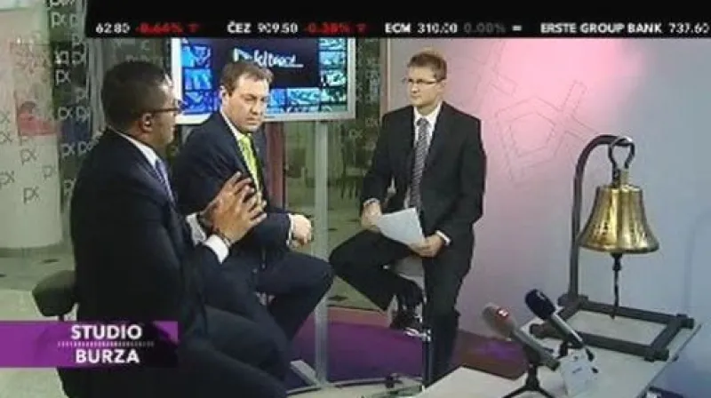 Petr Koblic a Kaleil Isaza Tuzman ve Studiu Burza