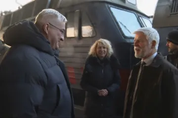 Prezident Pavel přijel vlakem do Kyjeva