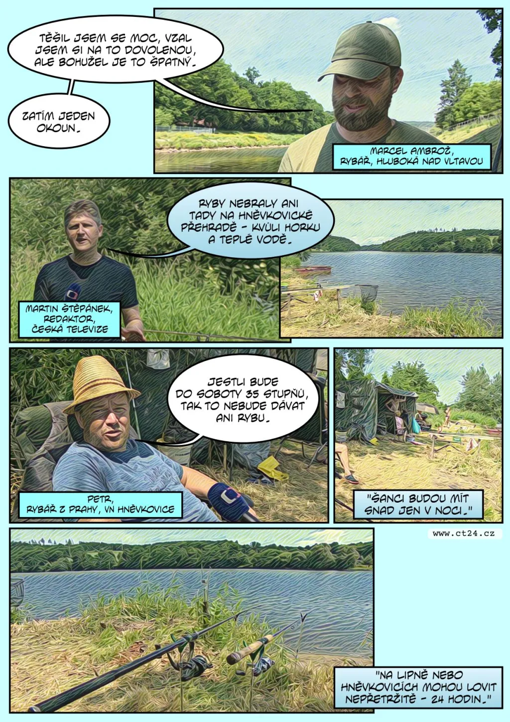 Rybářům začala sezona dravců