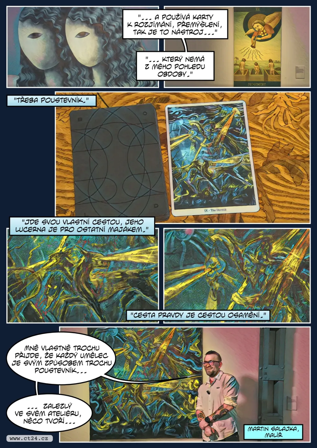 Tarot ukázal návštěvníkům výstavy v Praze svůj mystický svět