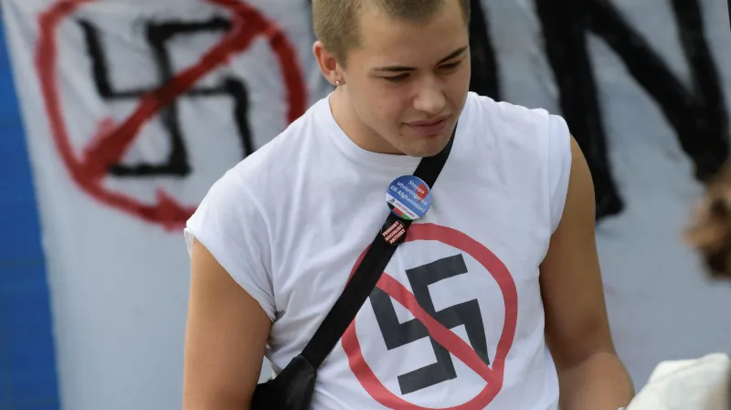 Demonstrace proti nacismu a rasismu ve Stockholmu