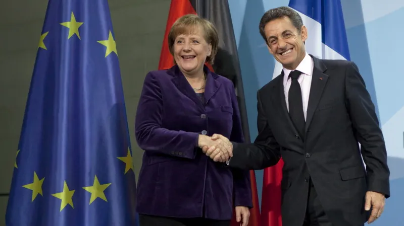 Angela Merkelová a Nicolas Sarkozy