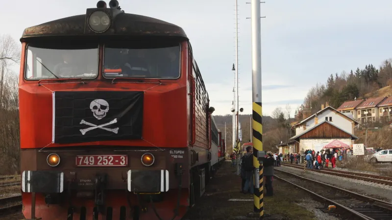 Z jízdy silvestrovského vlaku