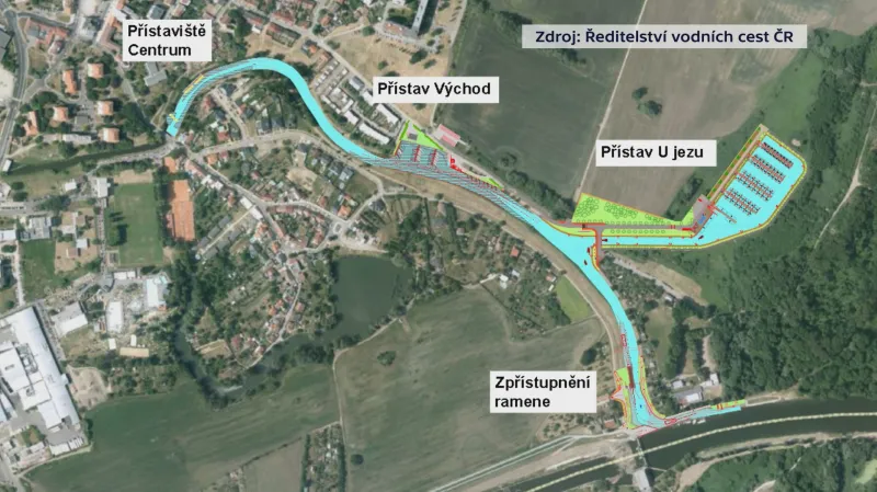 Přístaviště v Hodoníně