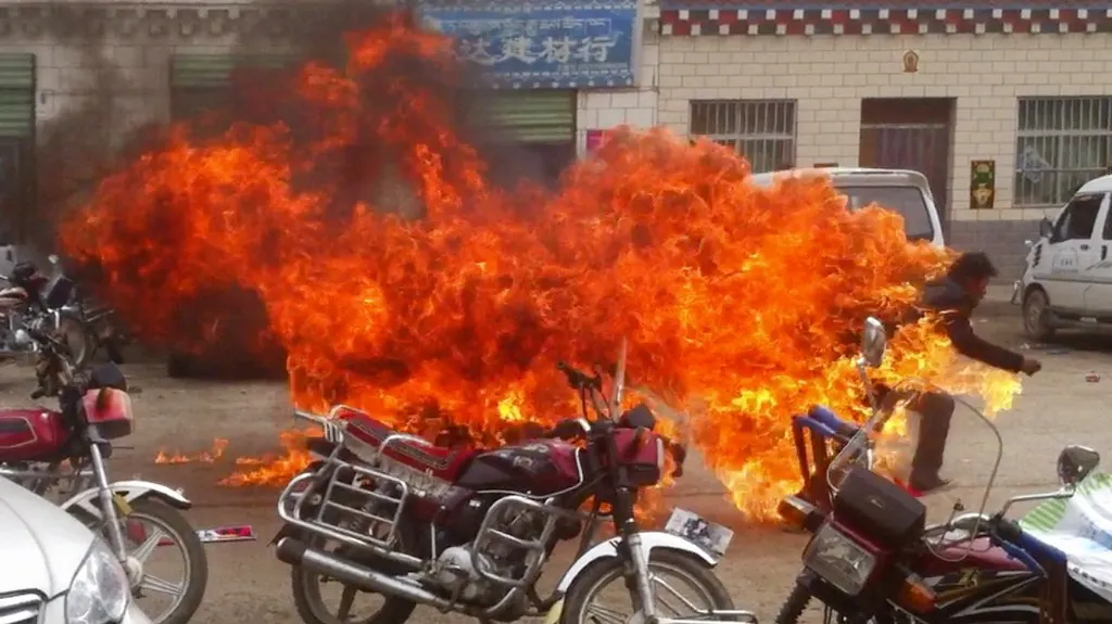 Hořící Tibeťané