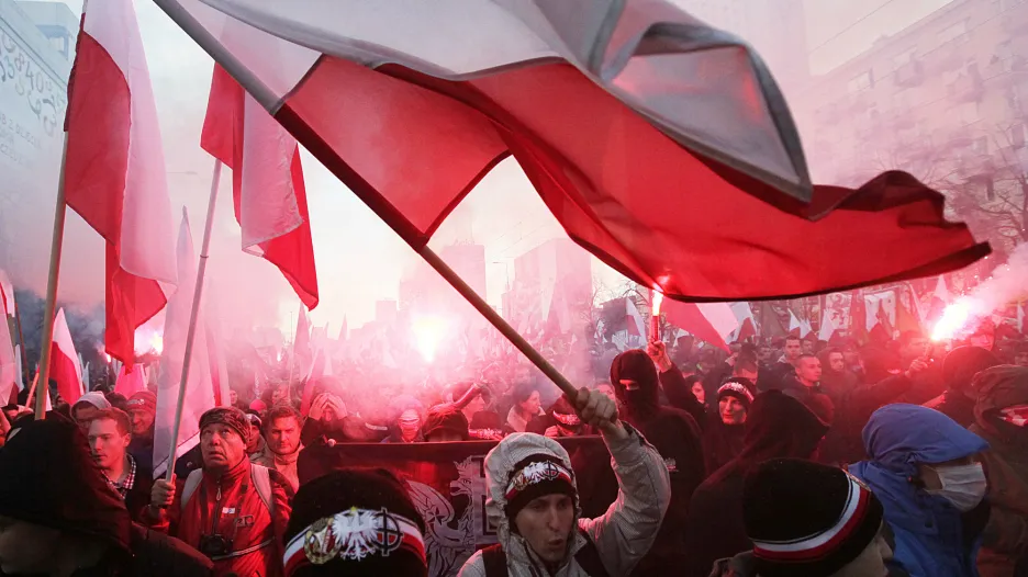 Pochod nacionalistů centrem Varšavy