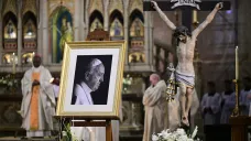 Mše za zesnulého papeže Františka, která se konala v katedrále sv. Víta