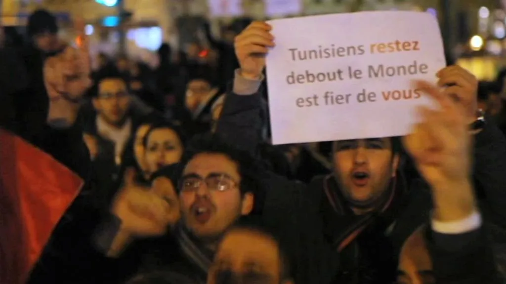 Protesty v Tunisu