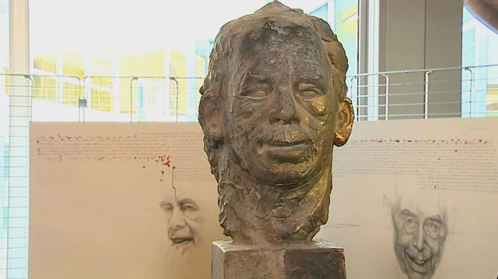 Busta Václava Havla v Evropském parlamentu