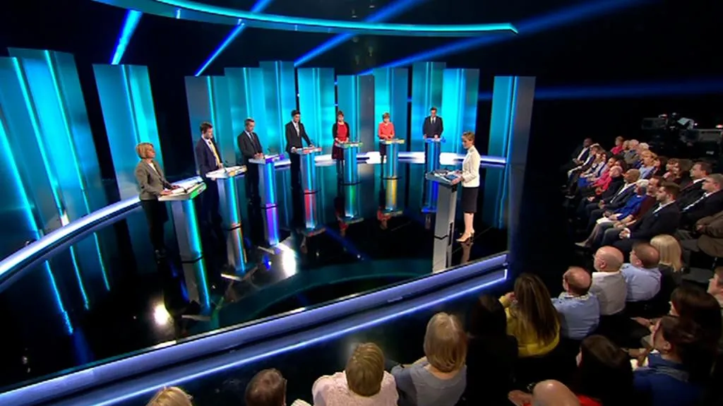 Jediná televizní debata sedmi lídrů politických stran před britskými volbami