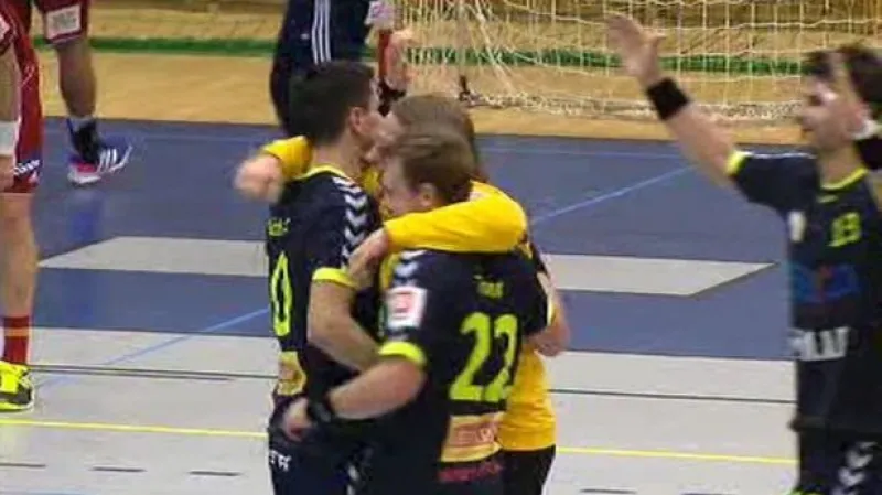 Sestřih utkání házenkářské extraligy Dukla Praha - Plzeň