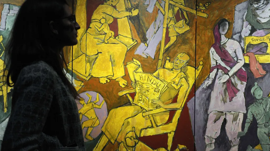 Výstava M. F. Husajna