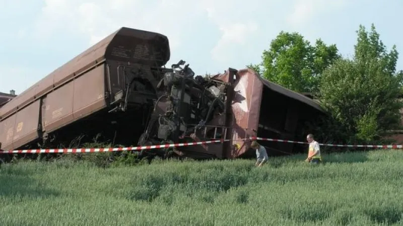 Vykolejení vlaku u Křižanovic