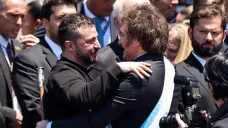 Volodymyr Zelenskyj a argentinský prezident Javier Milei