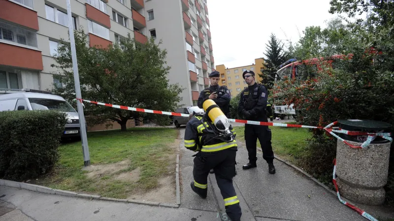 Exploze na pražském sídlišti Červený vrch