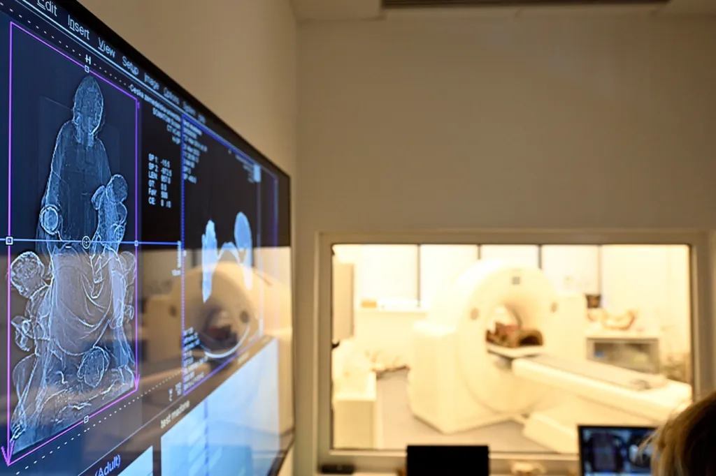 Tomografie dřevěné sochy Madony z Havraně