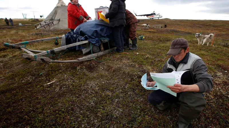 Volby ve vzdáleném Německém autonomním okruhu u Barentsova moře. Tamní obyvatelé volili v předstihu