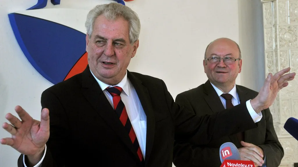 Miloš Zeman ve štábu KSČM