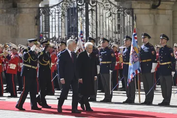 Máme podobné názory na mnoho záležitostí, řekl Pavel po jednání s italským prezidentem