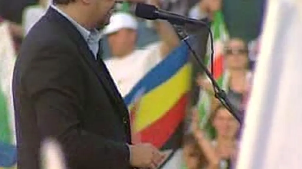 Walter Veltroni protestuji proti Berlusconiho vládě