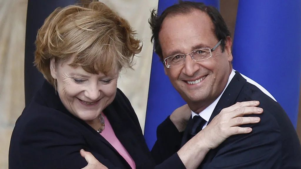 Angela Merkelová a François Hollande