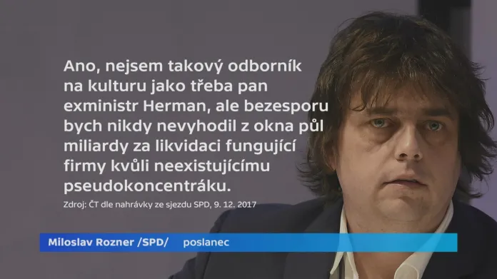 Miloslav Rozner na sjezdu SPD