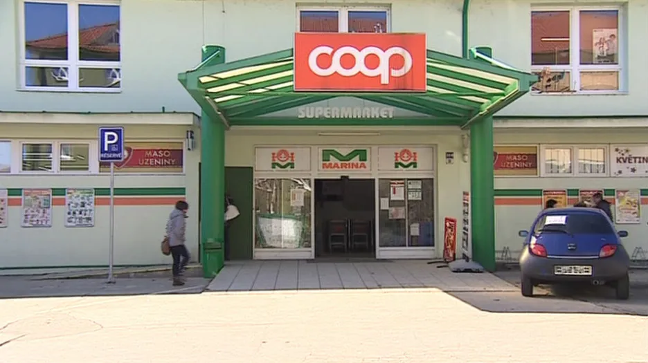 Hodonínská prodejna Coop, ve které se prodávala polská vejce v českém obalu