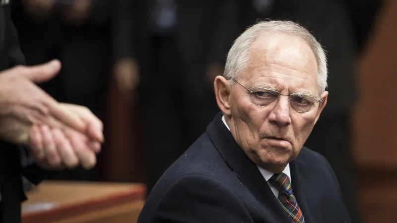 Německý ministr financí Wolfgang Schäuble