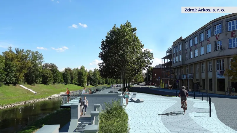 Vizualizace rekonstruovaného Havlíčkova nábřeží