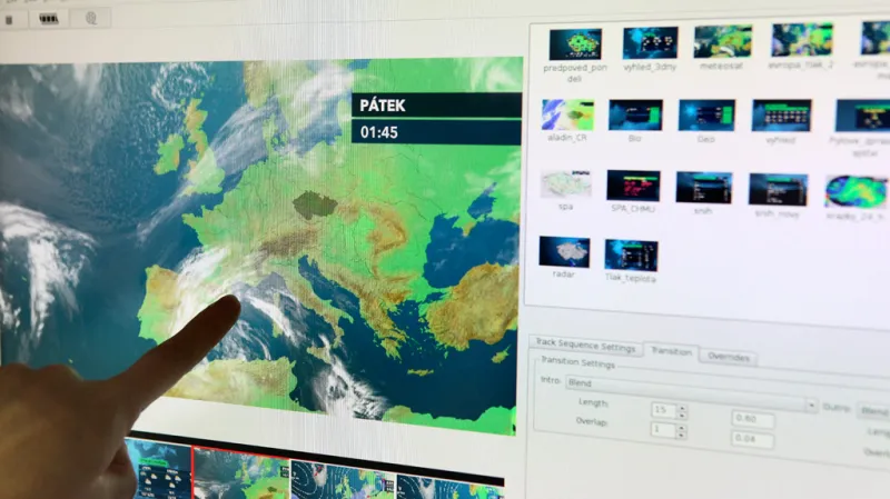 Příprava meteorologické relace