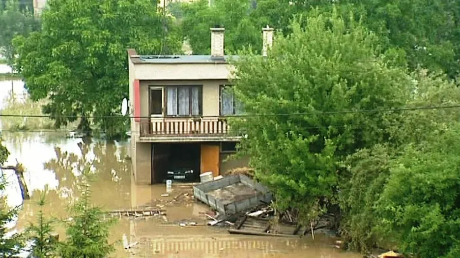 Záplavy v Jeseníku nad Odrou