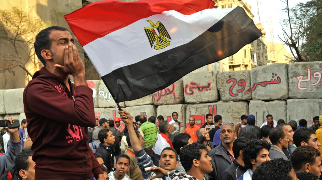 Povolební demonstrace v Káhiře